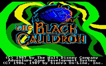 Black Cauldron, The screen shot title